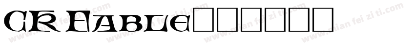 CK Fable字体转换